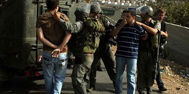 الاحتلال الإسرائيلي يعتقل 19فلسطينيا بالضفة والقدس المحتلة