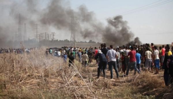 شهيد و6 اصابات على حدود غزة