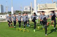 المنتخب الوطني يواصل تدريباته في ابو ظبي استعداداً للقاء منتخب فلسطين